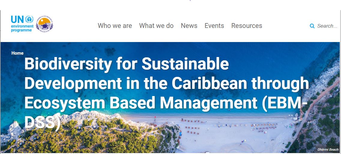 Application of Ecosystem Based Management (EBM) concepts and tools needed to protect coastal and marine biodiversity, in compliance with the five Aichi Biodiversity Targets and the UN Sustainable Development Goal 14.